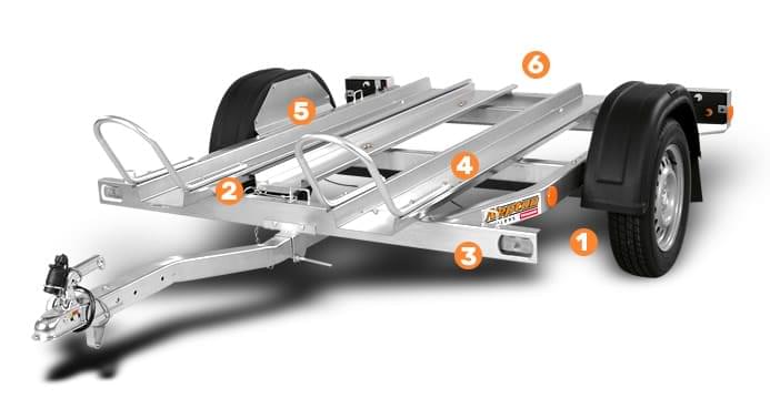 Motorrad Trailer (DH – Y4439)